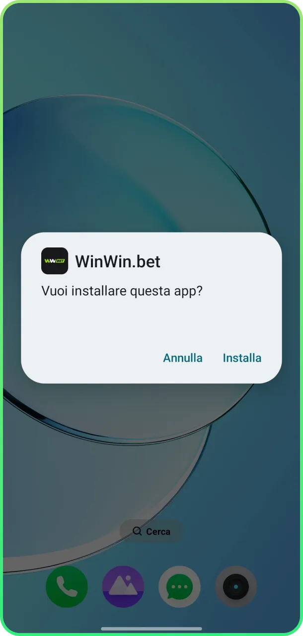 Consenti installazione e gioca subito su WinWin.