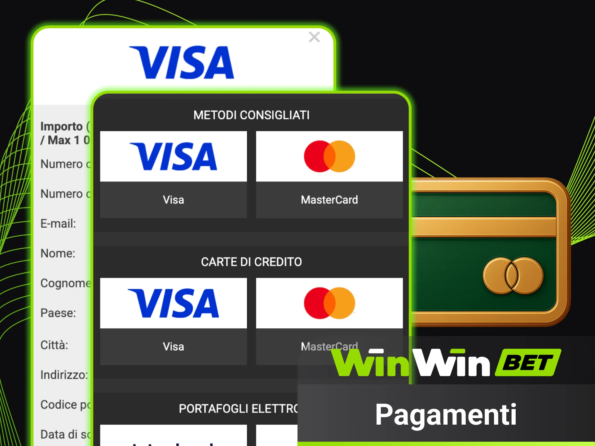 Gestisci pagamenti rapidi nell’app ufficiale WinWin.