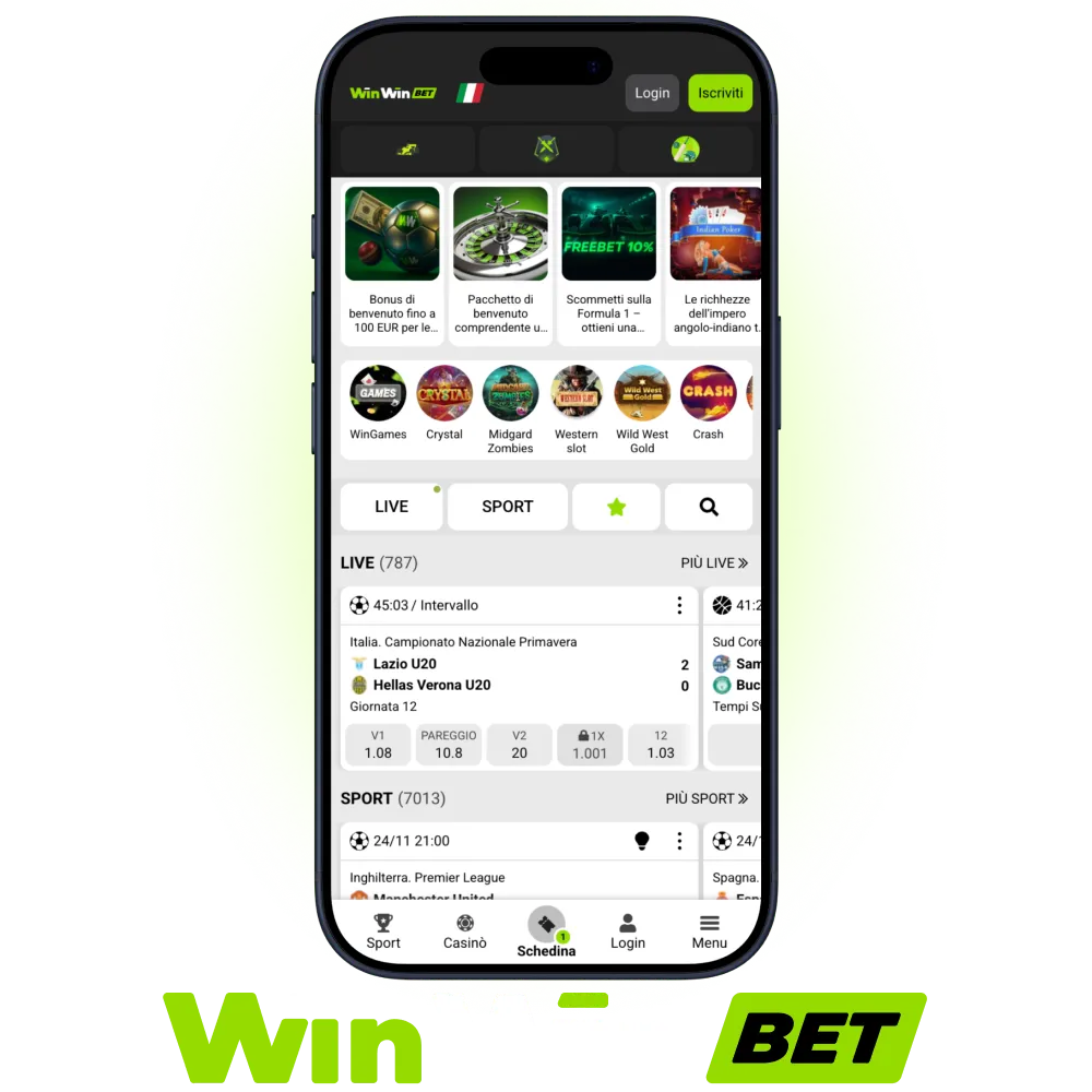 Apri l’app principale e scopri le offerte WinWin.