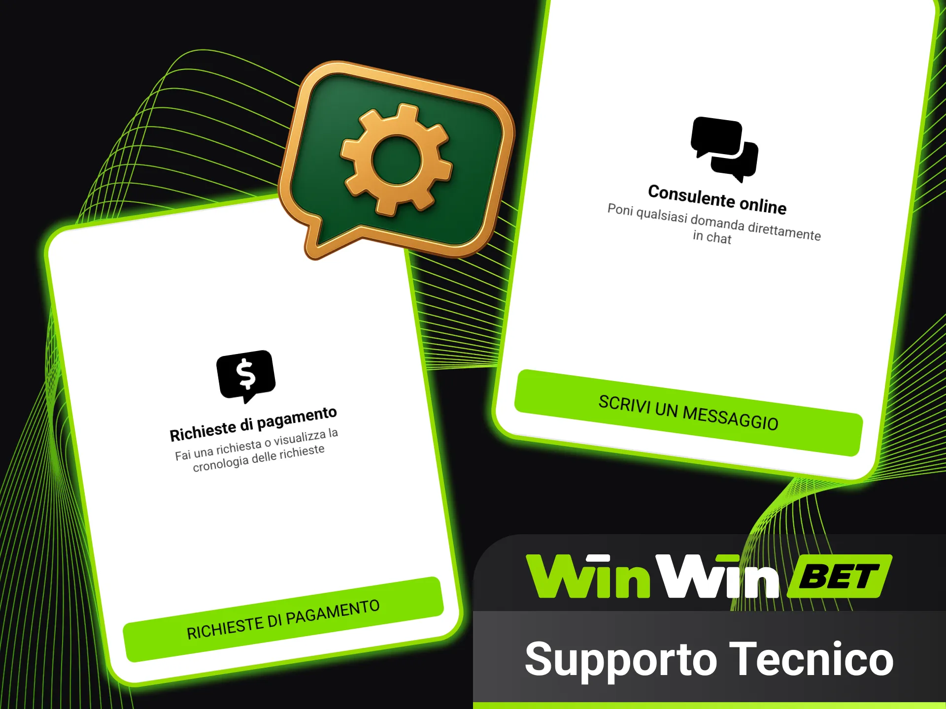 Supporto tecnico dedicato per giocare senza problemi su WinWin.