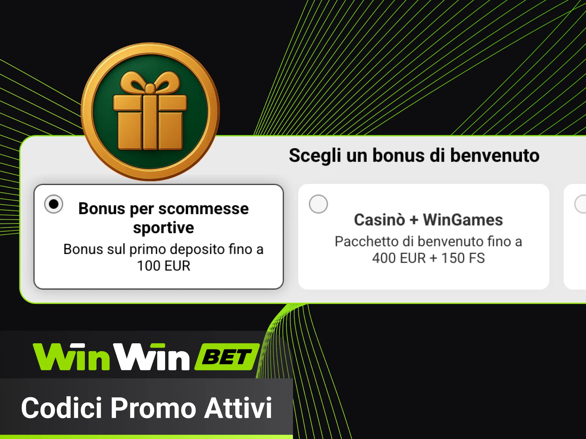 Usa codici promo attivi per vincere su WinWin.