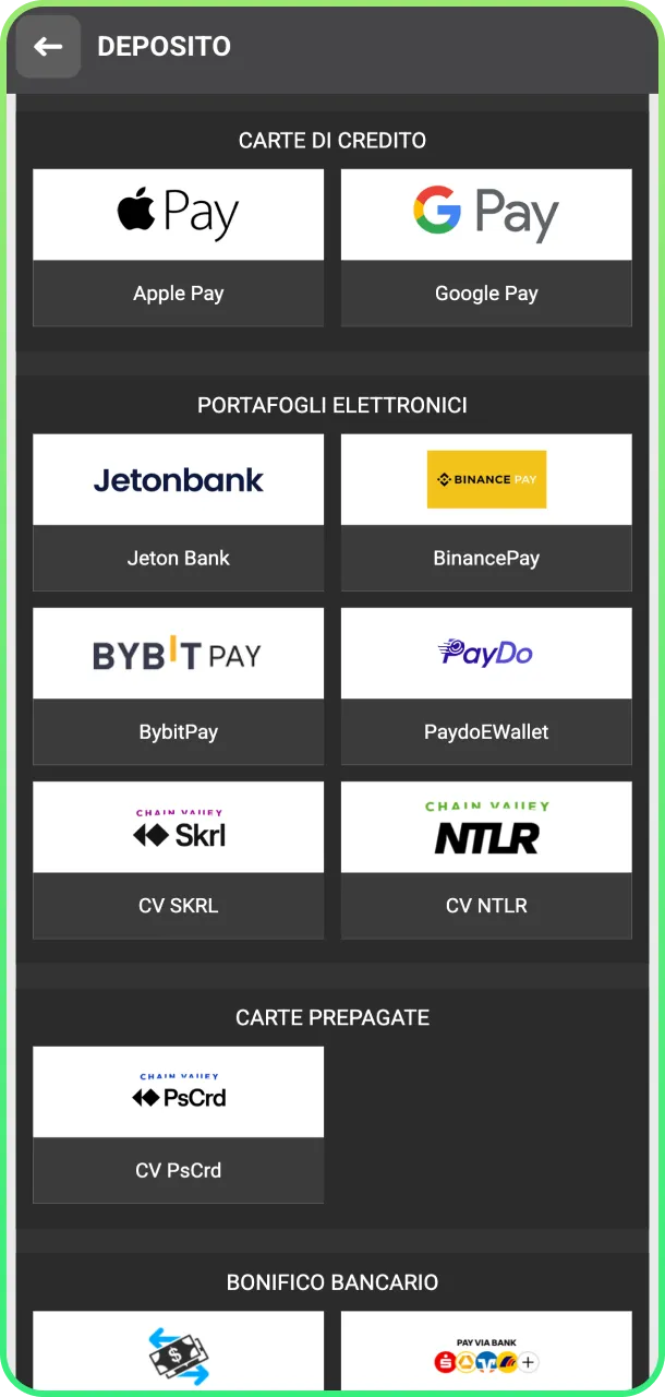 Approfitta del bonus deposito e gioca su WinWin.