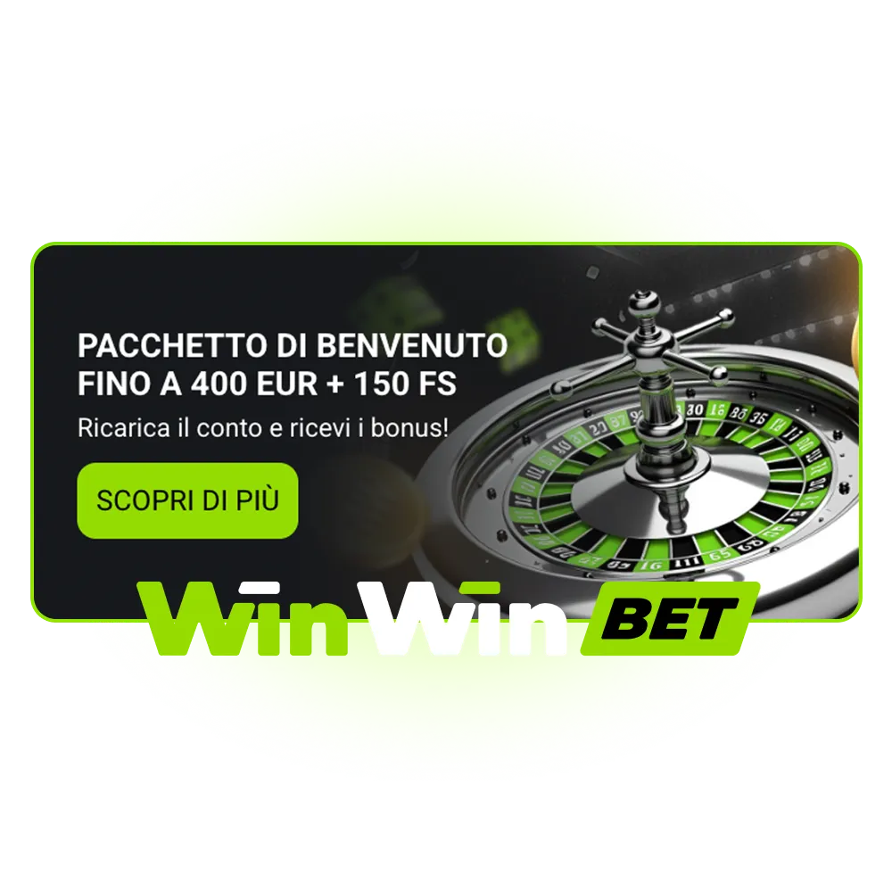 Accedi alla sezione bonus principale e scopri WinWin.