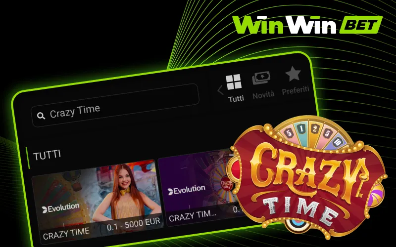 Vivi Crazy Time live e tenta la fortuna su WinWin.