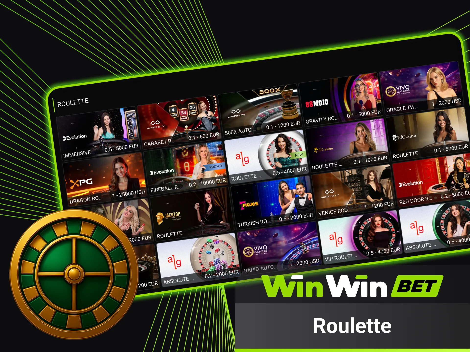 Prova Roulette live e sperimenta vincite reali su WinWin.