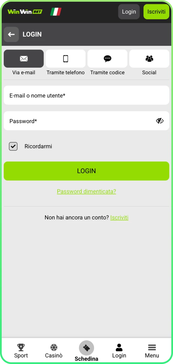 Apri sito o app WinWin e scopri grandi giochi.