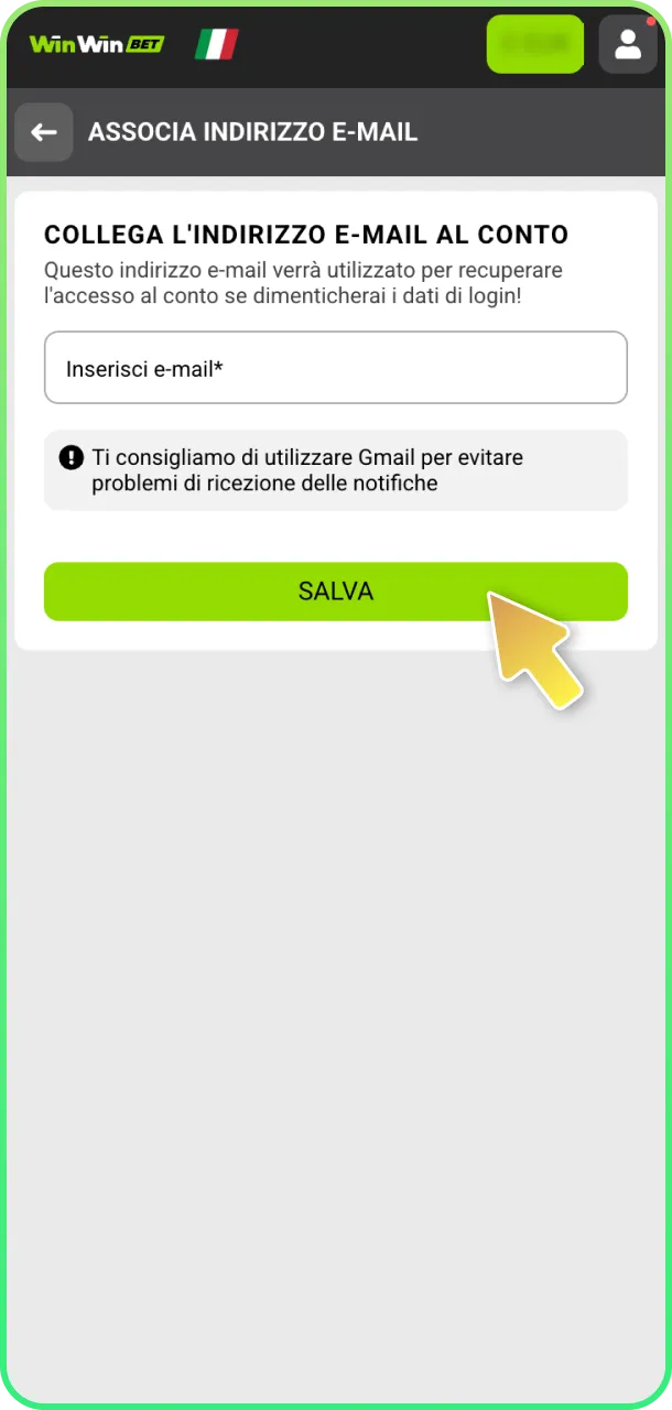 Verifica profilo e scommetti sugli eSports con WinWin.