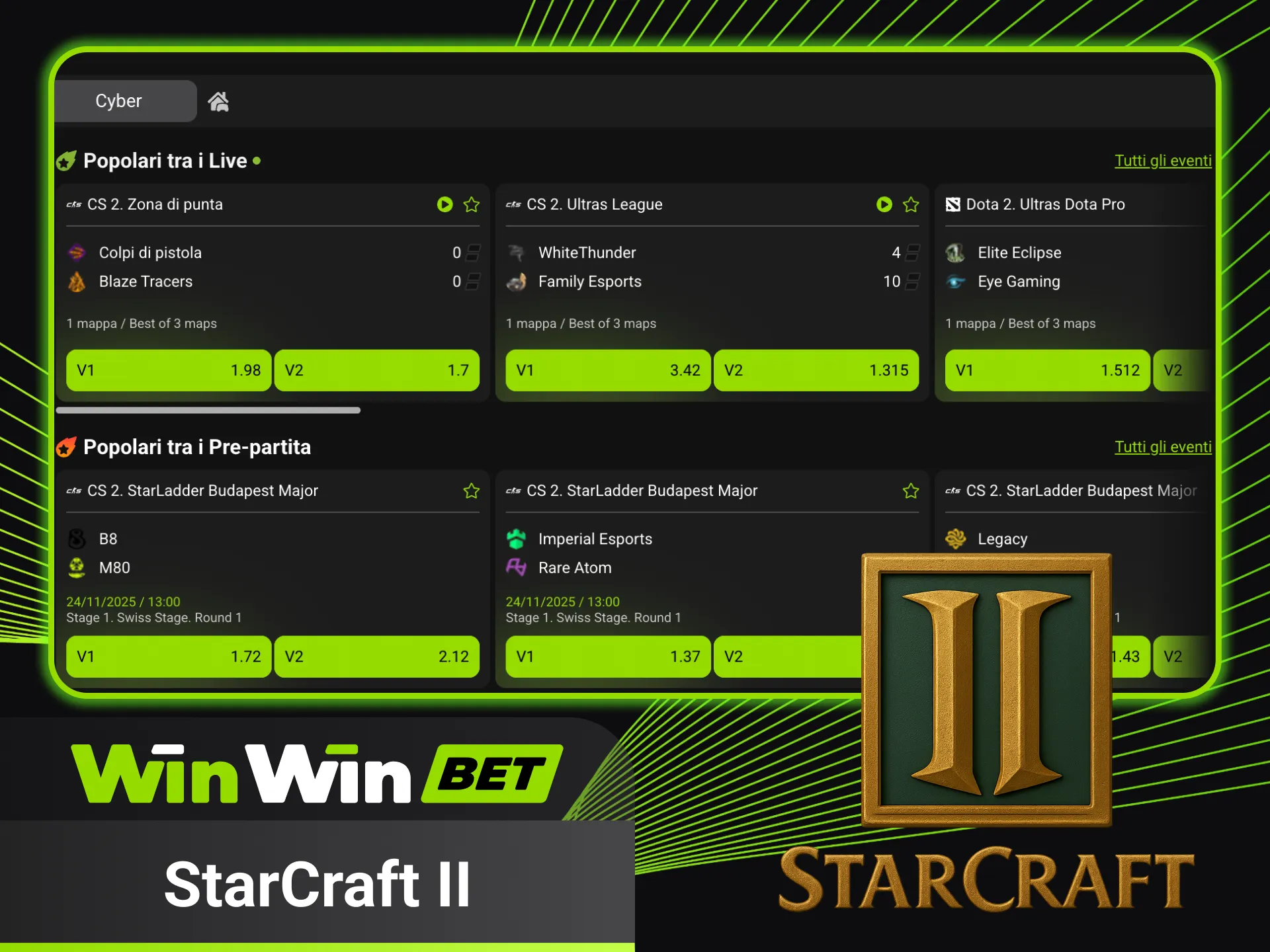 Gioca su StarCraft 2 e vinci con WinWin.