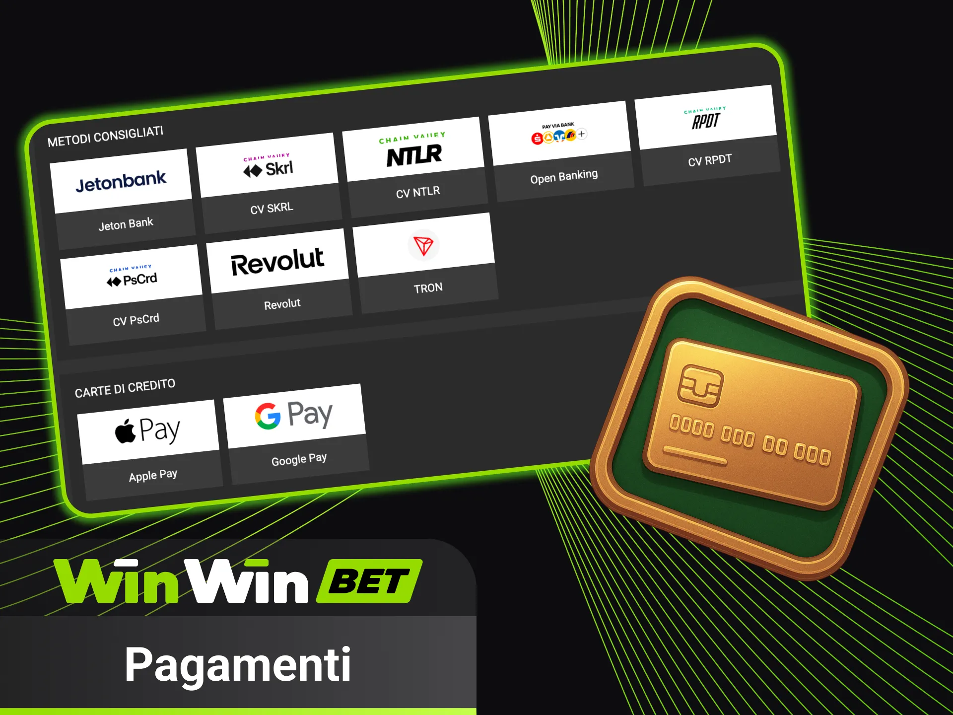 Transazioni rapide per iniziare subito a giocare su WinWin.