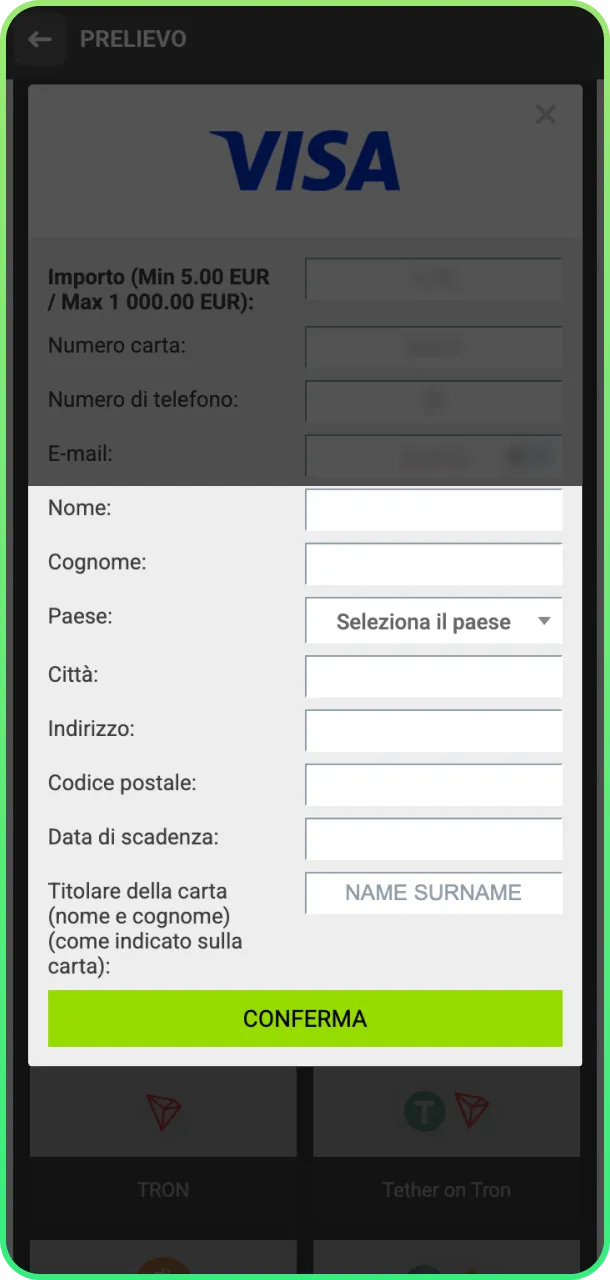Verifica prelievo e ottieni fondi in sicurezza su WinWin.