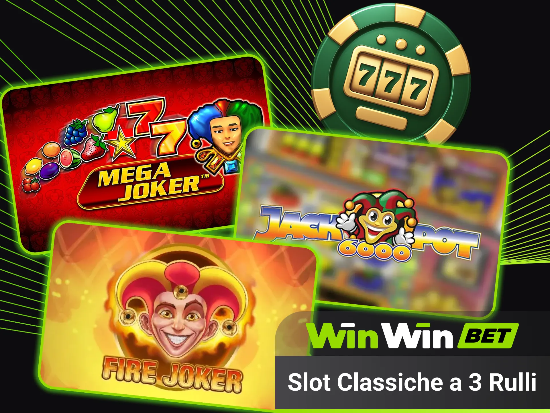 Prova slot classiche tre rulli e gioca su WinWin.