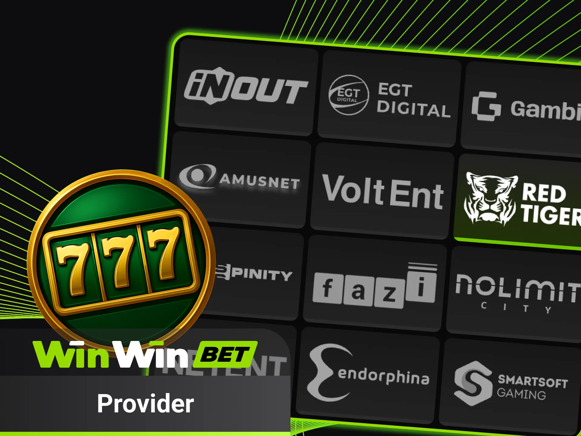 Esplora provider slot e scegli i migliori su WinWin.